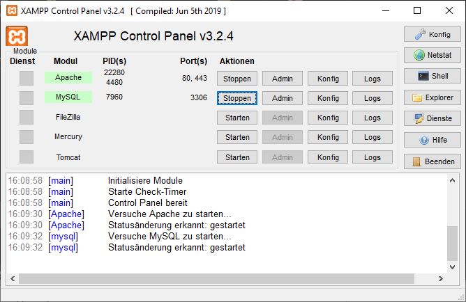 XAMPP Download und Installation