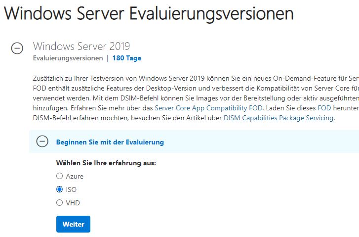 Windows Server 2019 Installation