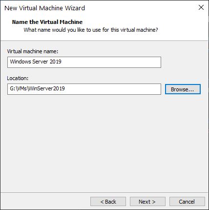 Windows Server 2019 Installation