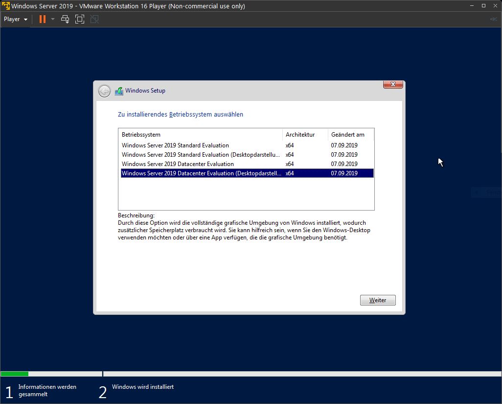 Windows Server 2019 Installation