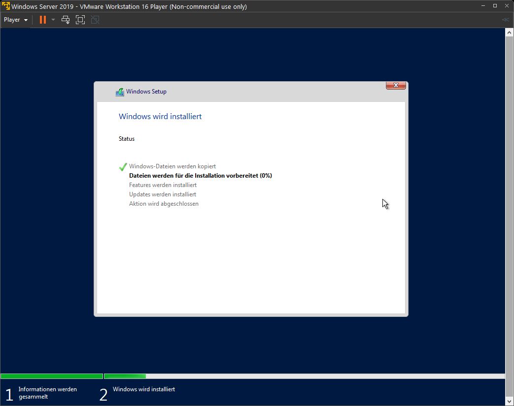 Windows Server 2019 Installation