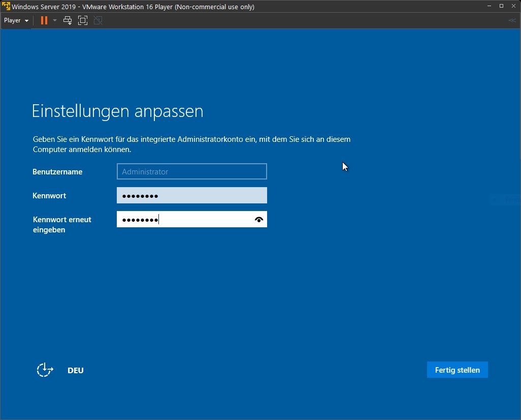 Windows Server 2019 Installation