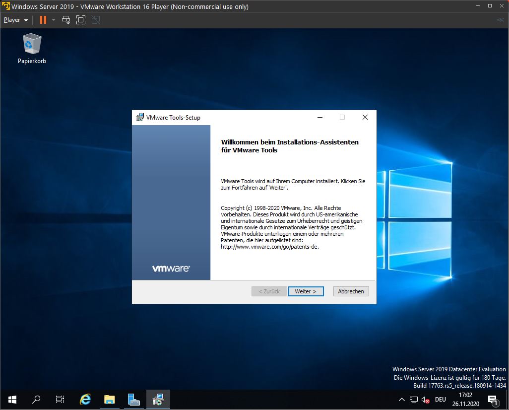 Windows Server 2019 Installation