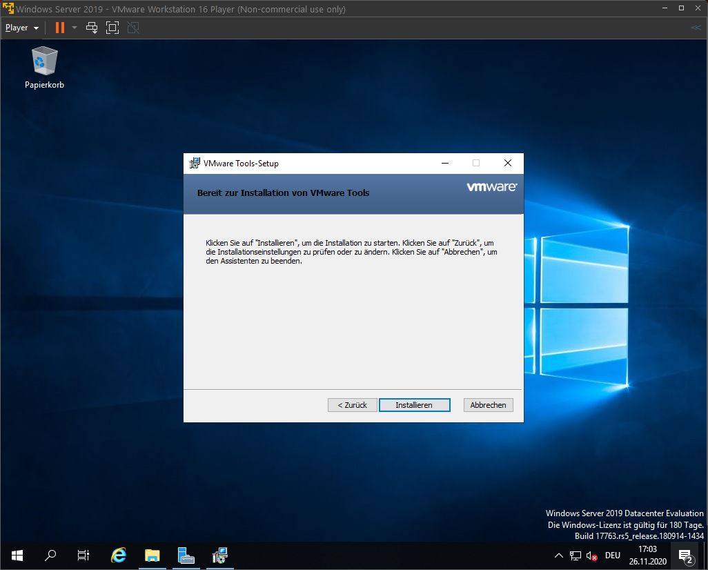 Windows Server 2019 Installation